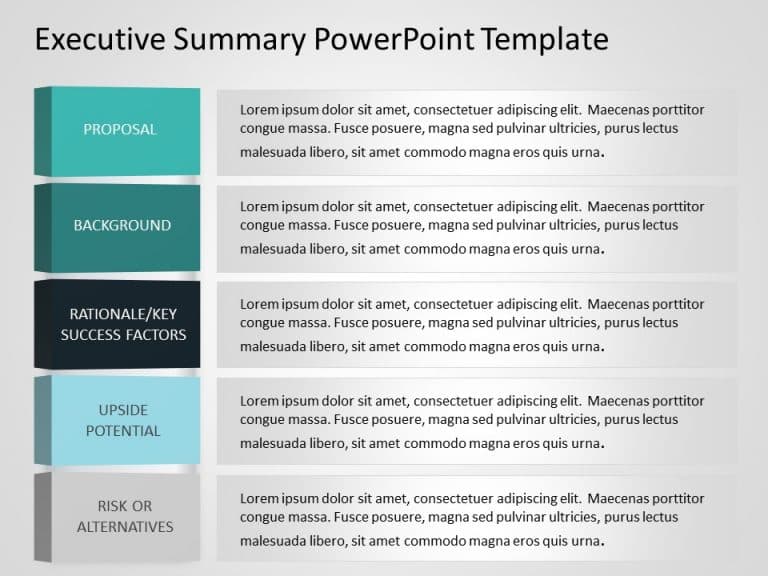 Executive Summary 14 PowerPoint Template