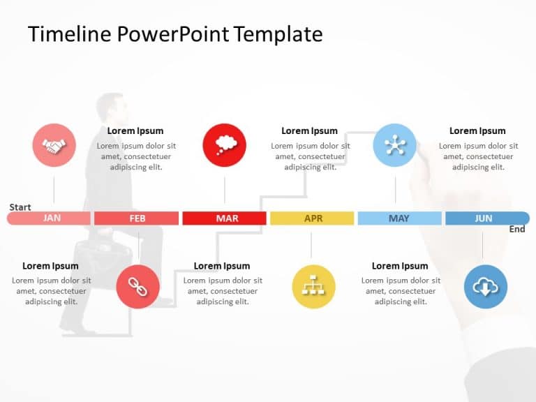 Timeline PowerPoint Template 52 & Google Slides Theme 13