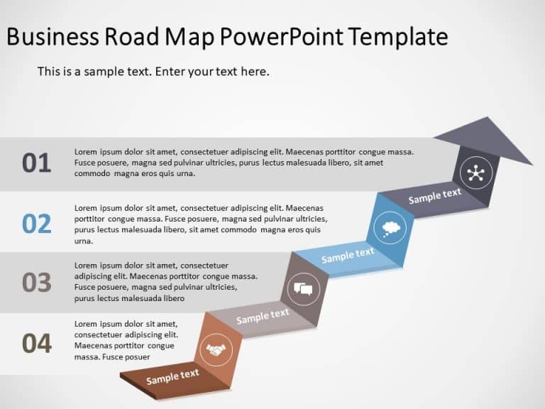 Business roadmap 11 PowerPoint Template