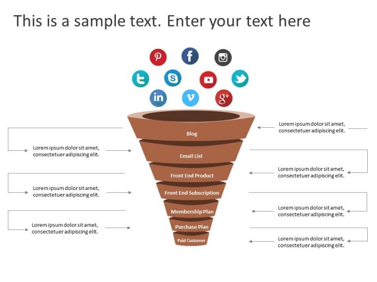 3D Funnel PowerPoint Template & Google Slides Theme 14