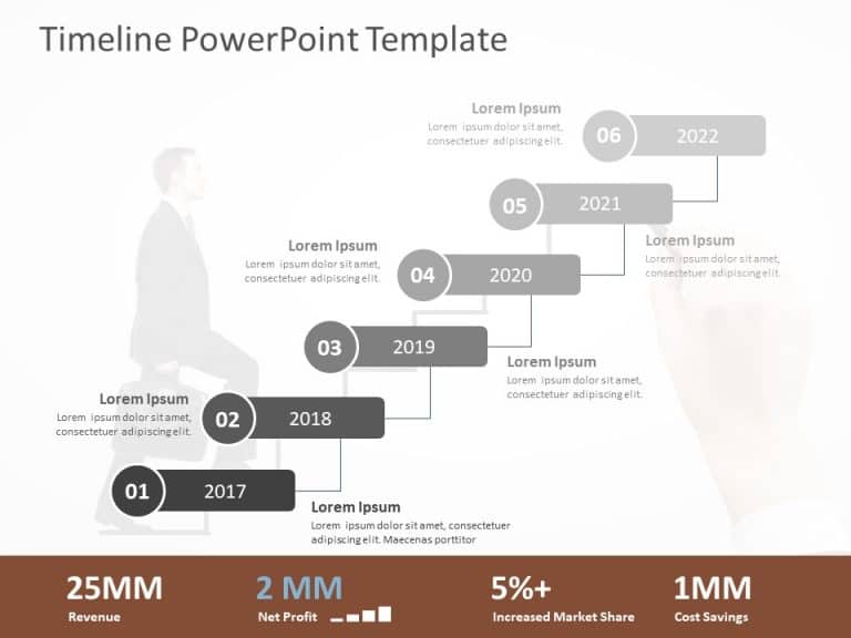 Timeline PowerPoint Template for PowerPoint and Google Slides 56 Theme 14