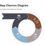 4 Step Circular Chevron Diagram PowerPoint Template & Google Slides Theme 14