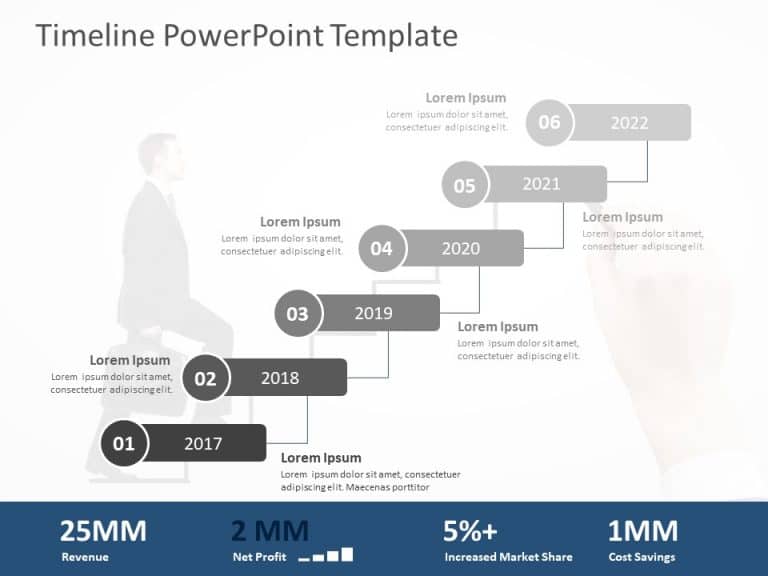 Timeline PowerPoint Template for PowerPoint and Google Slides 56 Theme 16