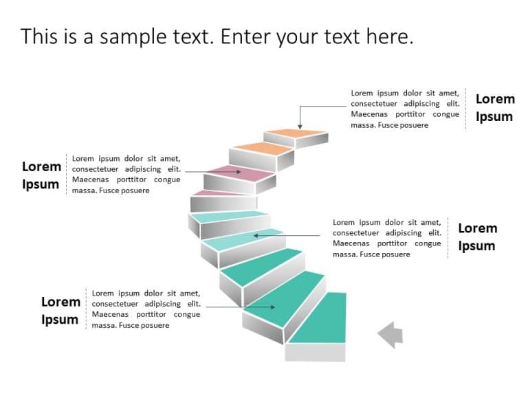 Staircase Roadmap 1 PowerPoint Template & Google Slides Theme 1