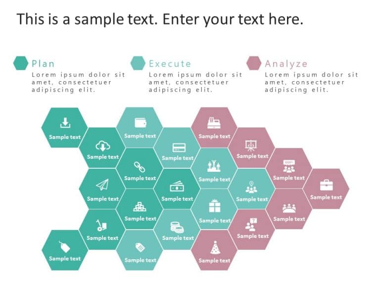 Hexagon Strategy PowerPoint Template | SlideUpLift