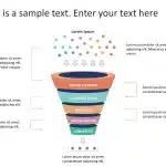 5 Steps Sales Funnel Diagram PowerPoint Template & Google Slides Theme 1