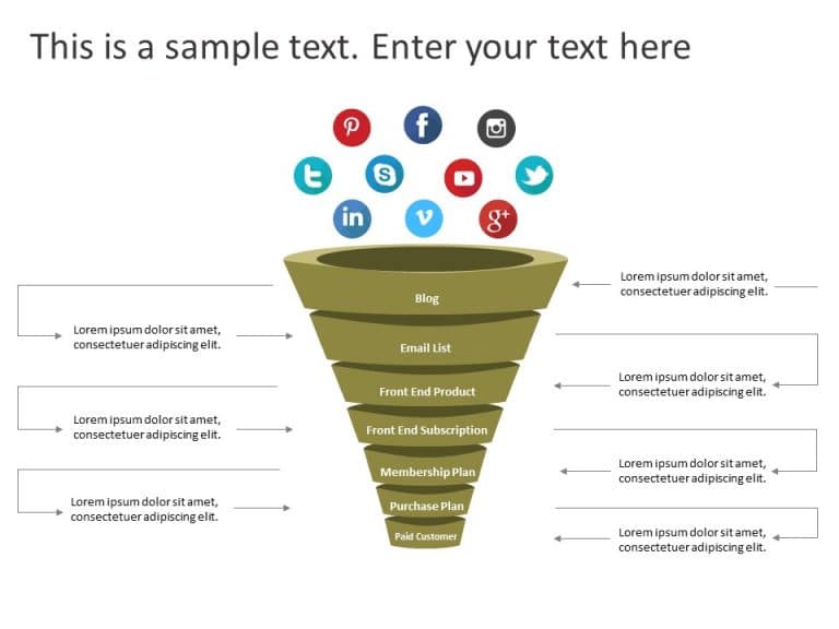 3D Funnel PowerPoint Template & Google Slides Theme 2