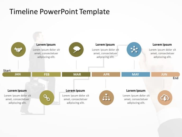 Timeline PowerPoint Template 52 & Google Slides Theme 2