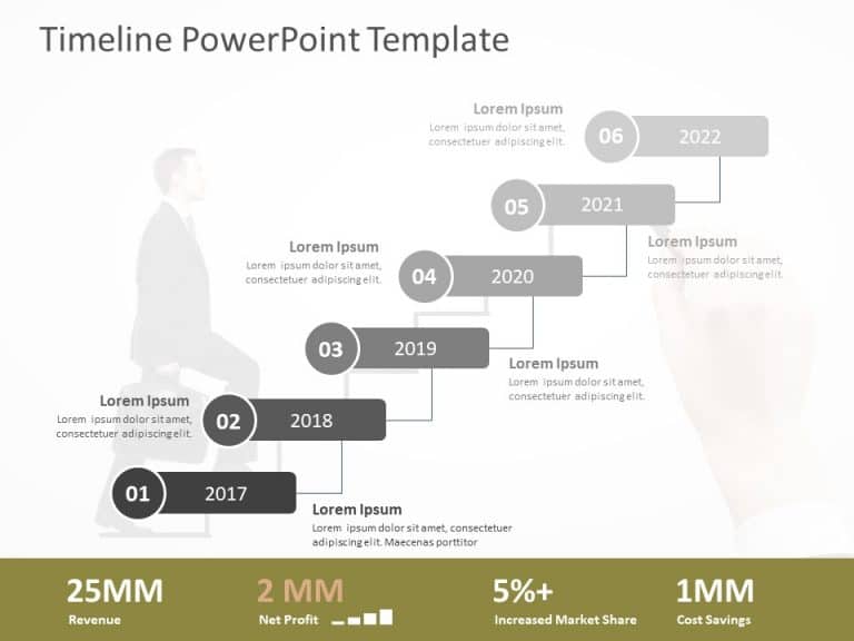 Timeline PowerPoint Template for PowerPoint and Google Slides 56 Theme 2