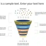 5 Steps Sales Funnel Diagram PowerPoint Template & Google Slides Theme 2