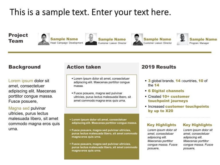 Project Executive Summary PowerPoint Template & Google Slides Theme 2