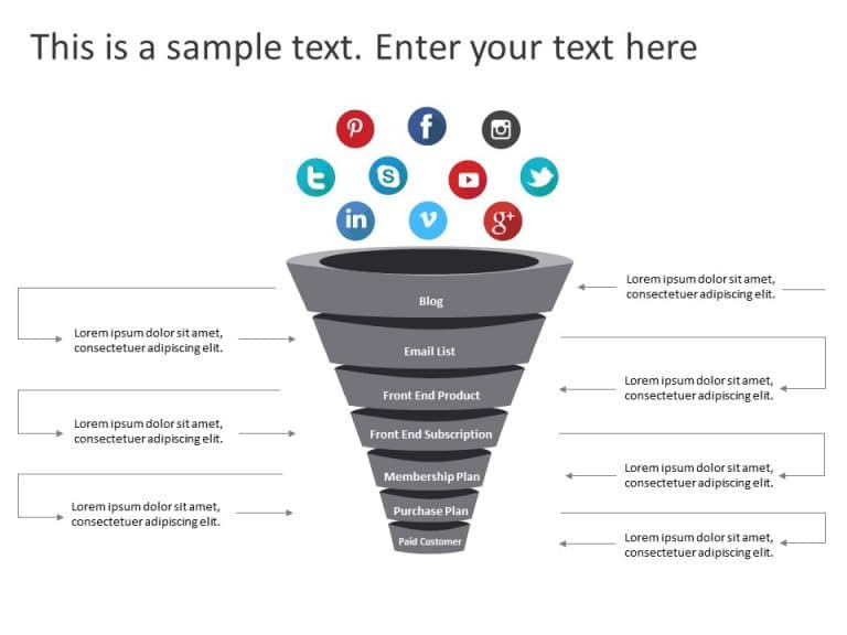 3D Funnel PowerPoint Template & Google Slides Theme 3