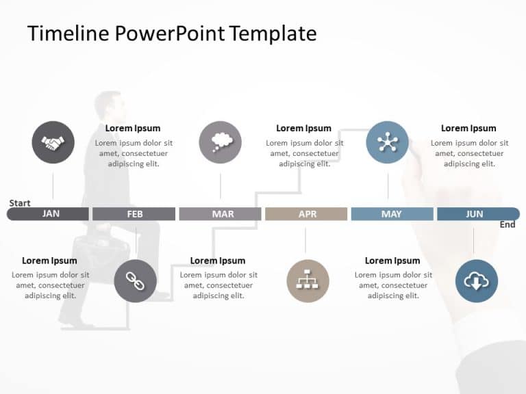 Timeline PowerPoint Template 52 & Google Slides Theme 3