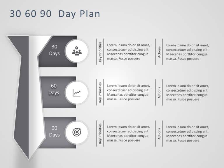 30 60 90 Day Plan 8 PowerPoint Template