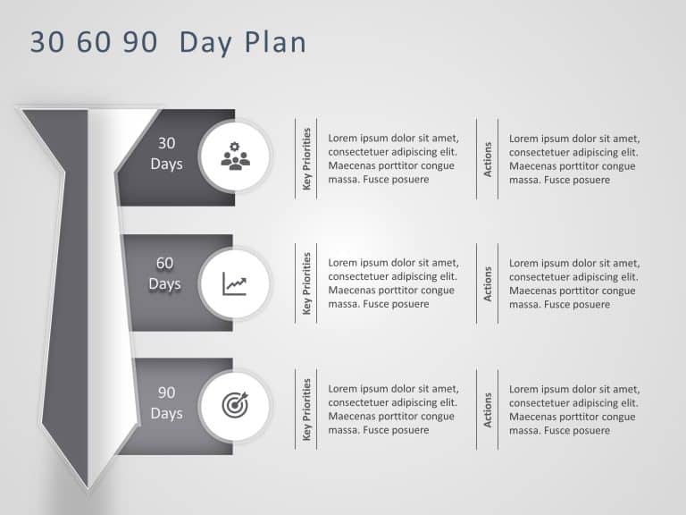 30 60 90 Day Plan 8 PowerPoint Template & Google Slides Theme 3