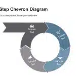 4 Step Circular Chevron Diagram PowerPoint Template & Google Slides Theme 3