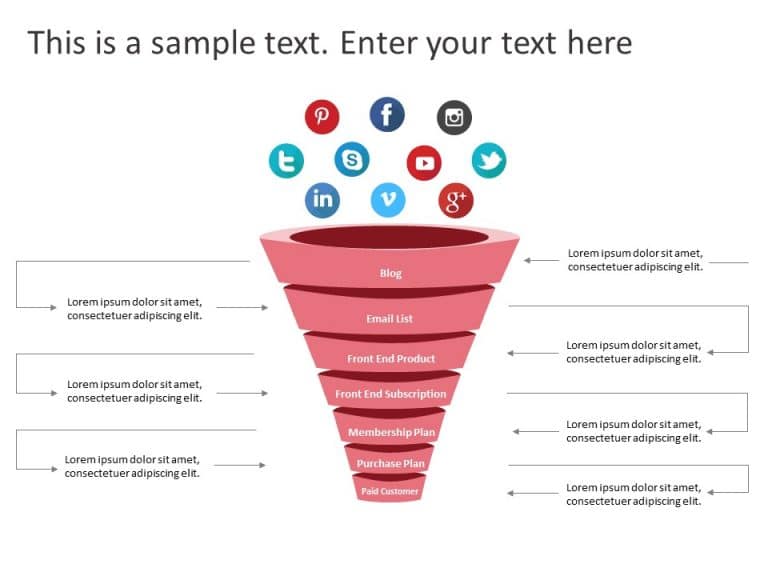 3D Funnel PowerPoint Template & Google Slides Theme 4