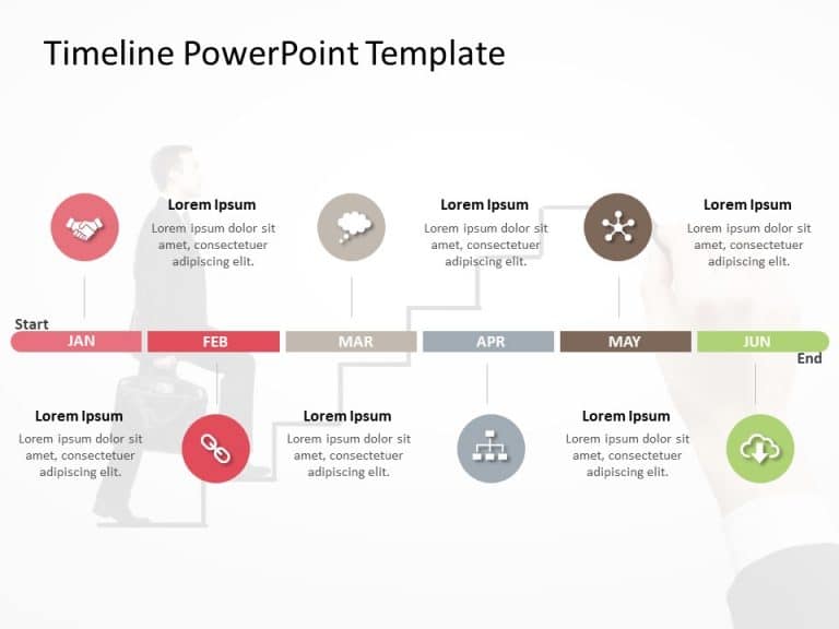 Timeline PowerPoint Template 52 & Google Slides Theme 4