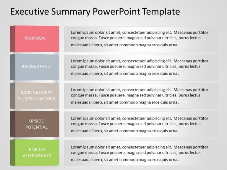Executive Summary 14 PowerPoint Template