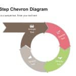 4 Step Circular Chevron Diagram PowerPoint Template & Google Slides Theme 4