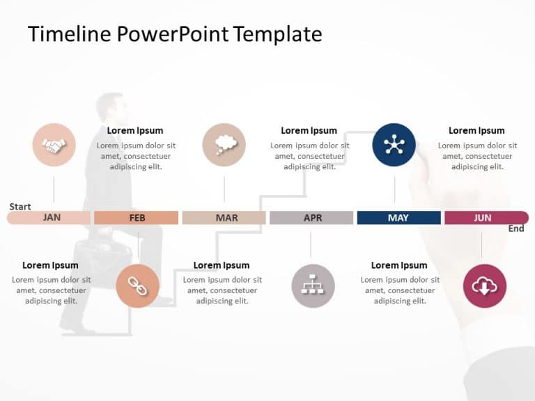 Timeline PowerPoint Template 52 & Google Slides Theme 5