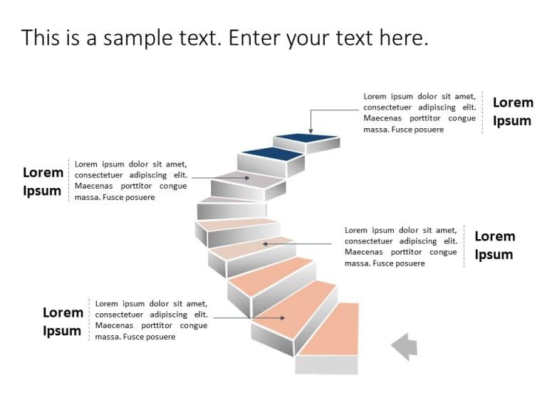 Staircase Roadmap 1 PowerPoint Template
