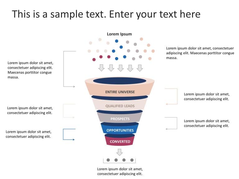 5 Steps Sales Funnel Diagram PowerPoint Template & Google Slides Theme 5
