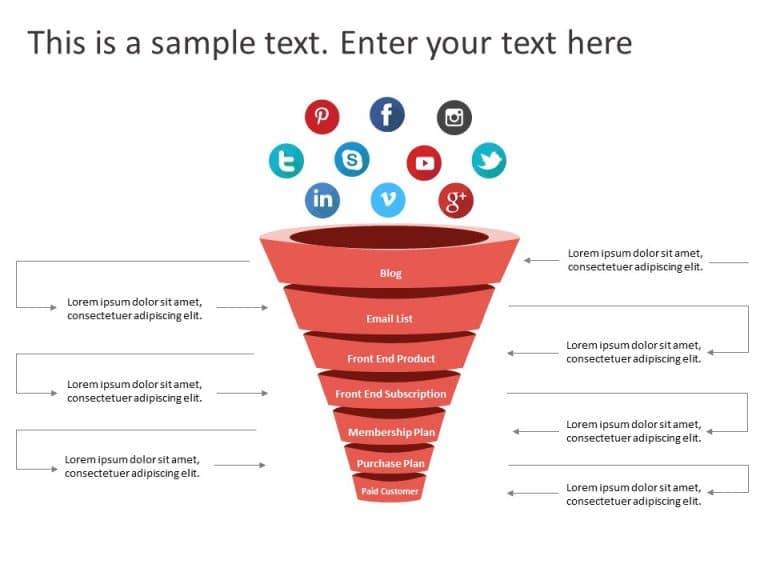 3D Funnel PowerPoint Template & Google Slides Theme 6