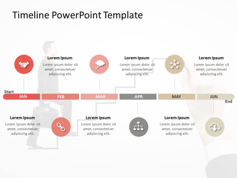 Timeline PowerPoint Template 52 & Google Slides Theme 6