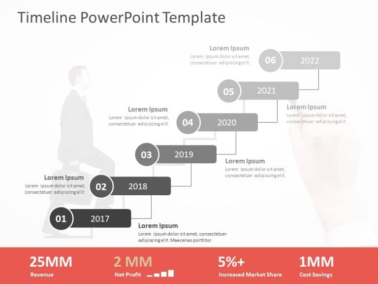 Timeline PowerPoint Template for PowerPoint and Google Slides 56 Theme 6