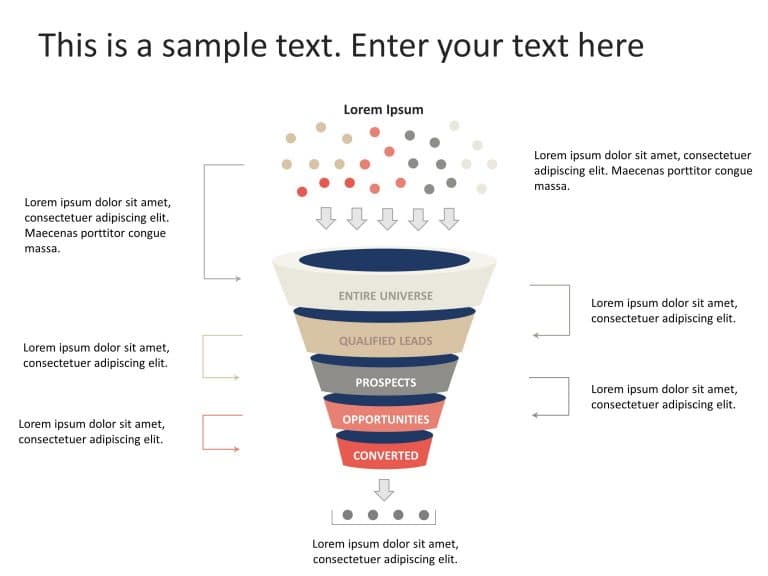 5 Steps Sales Funnel Diagram PowerPoint Template & Google Slides Theme 6