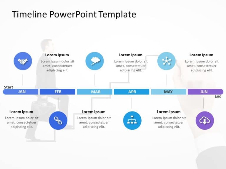 Timeline PowerPoint Template 52 & Google Slides Theme 7