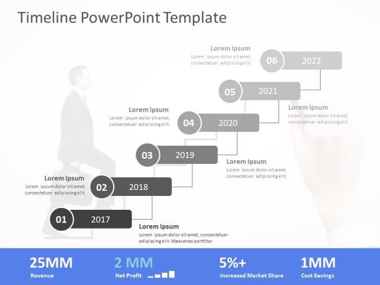 Timeline PowerPoint Template for PowerPoint and Google Slides 56 Theme 7