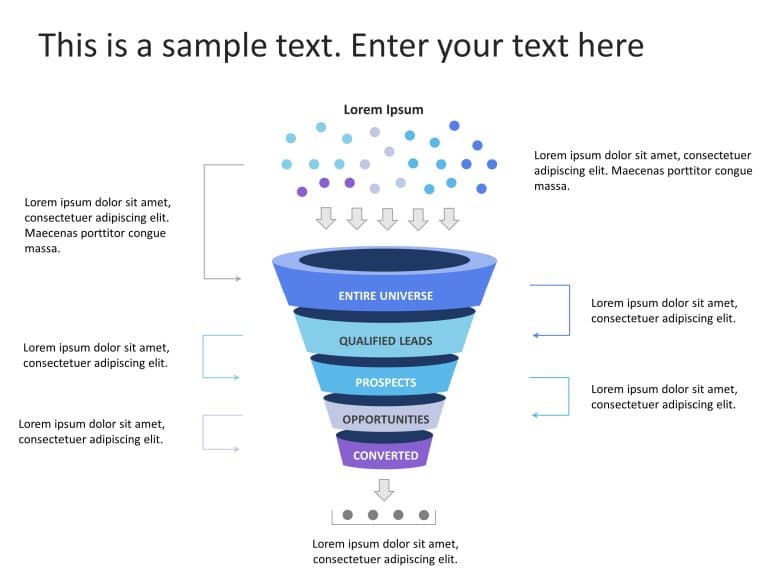 5 Steps Sales Funnel Diagram PowerPoint Template & Google Slides Theme 7