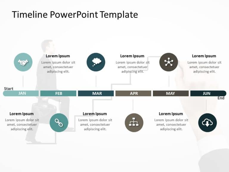 Timeline PowerPoint Template 52 & Google Slides Theme 8