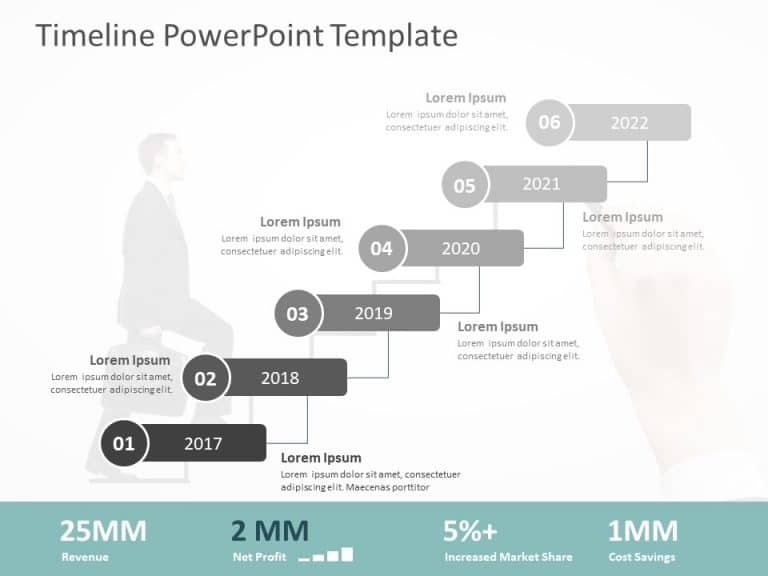 Timeline PowerPoint Template for PowerPoint and Google Slides 56 Theme 8