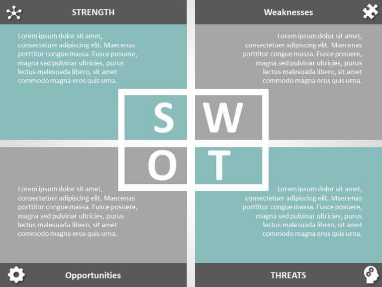 SWOT Analysis PPT PowerPoint Template & Google Slides Theme 8