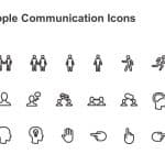 People Communication Marketing Icons PowerPoint Template & Google Slides Theme