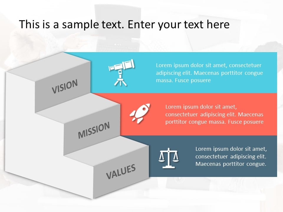 Mission Vision 4 PowerPoint Template