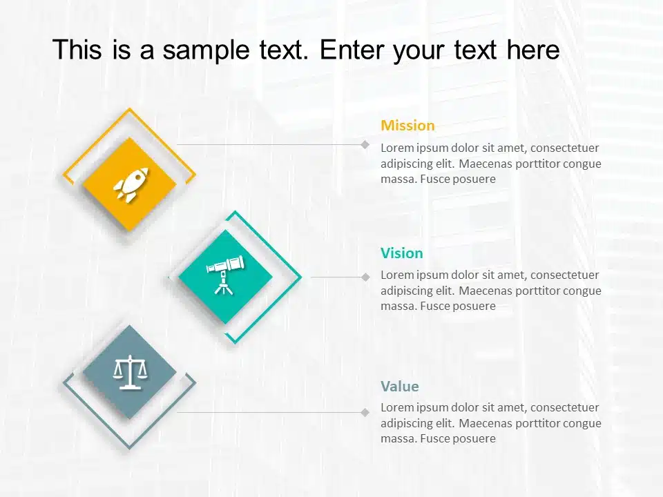 Mission Vision 25 PowerPoint Template & Google Slides Theme