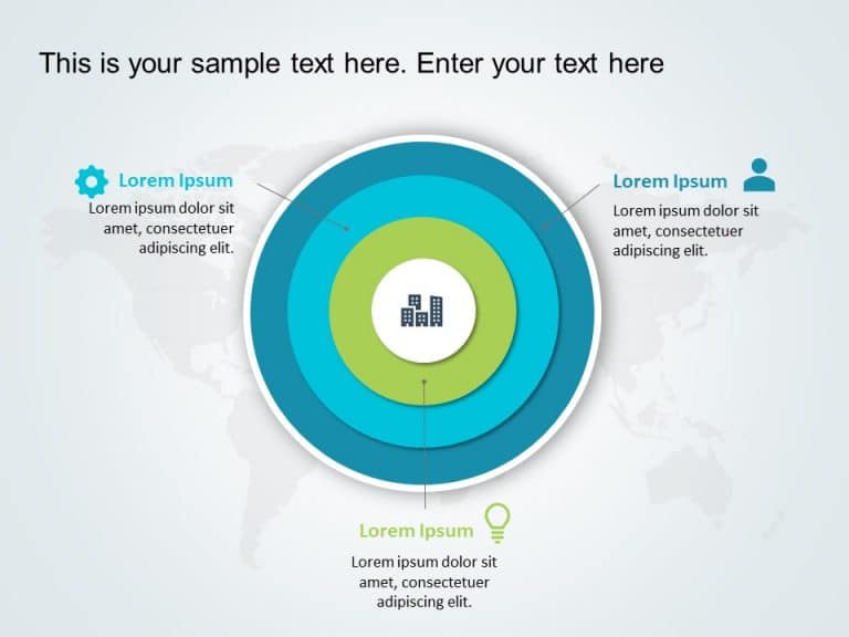 Concentric Circles Diagram PowerPoint Template & Google Slides Theme