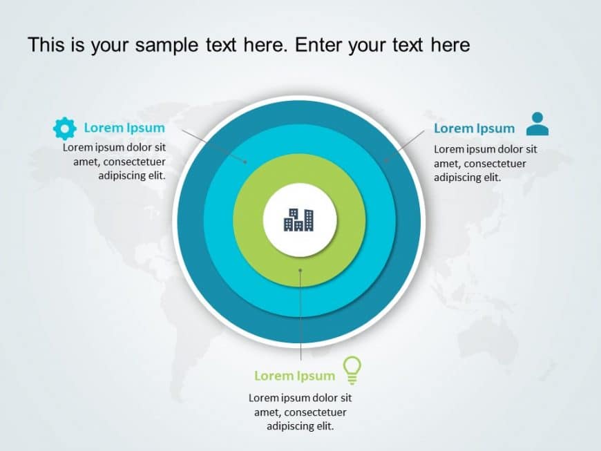 Concentric Circles Diagram PowerPoint Template