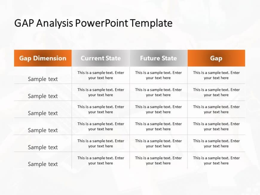 Gap Analysis 1 PowerPoint Template