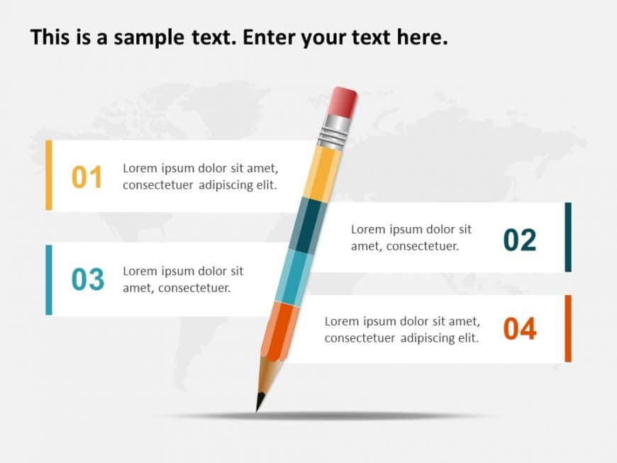 Lessons Learned Pencil Infographic PowerPoint Template