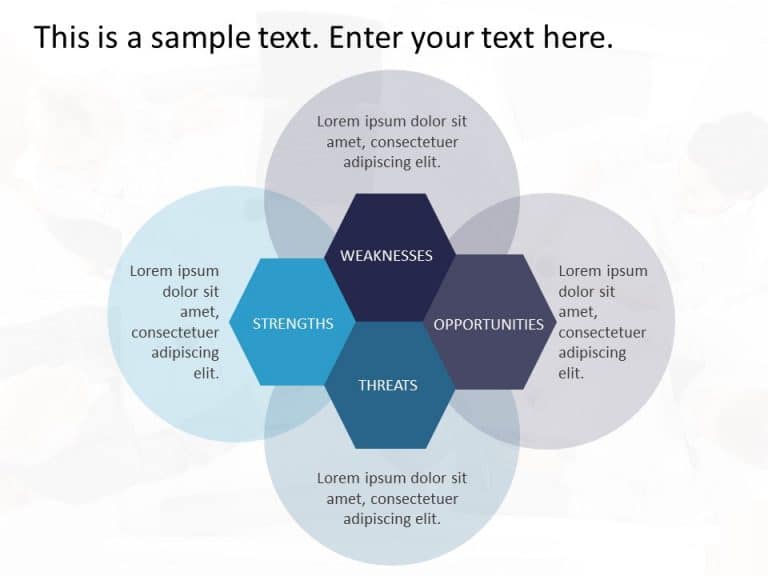 SWOT Analysis Hexagon PowerPoint Template & Google Slides Theme 9