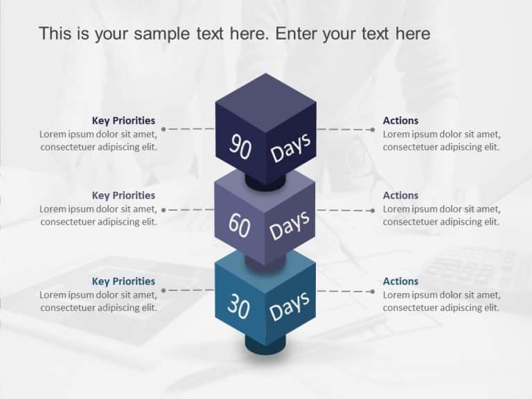 30 60 90 Day Plan For New Managers 3D & Google Slides Theme 9