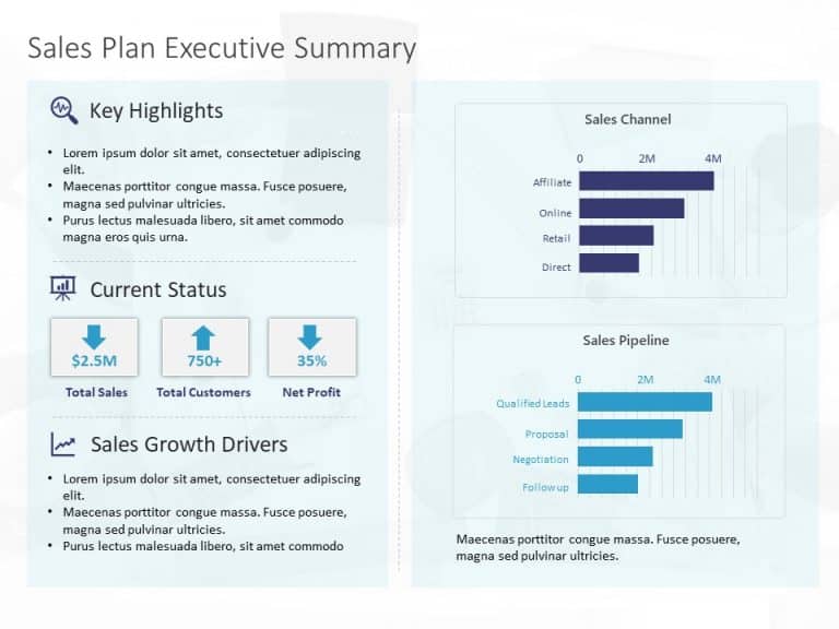 Sales Dashboard Executive Summary PowerPoint Template & Google Slides Theme 9