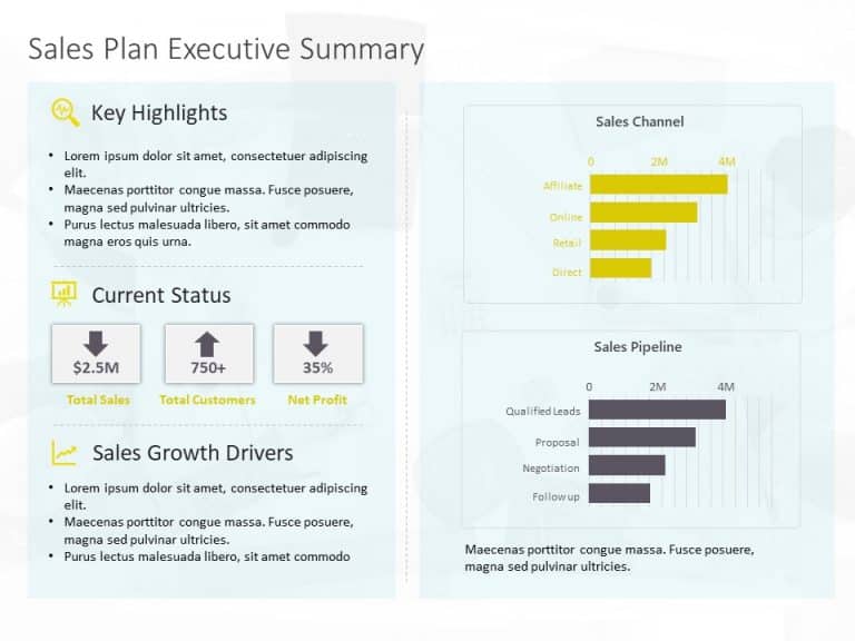 Sales Dashboard Executive Summary PowerPoint Template & Google Slides Theme 10