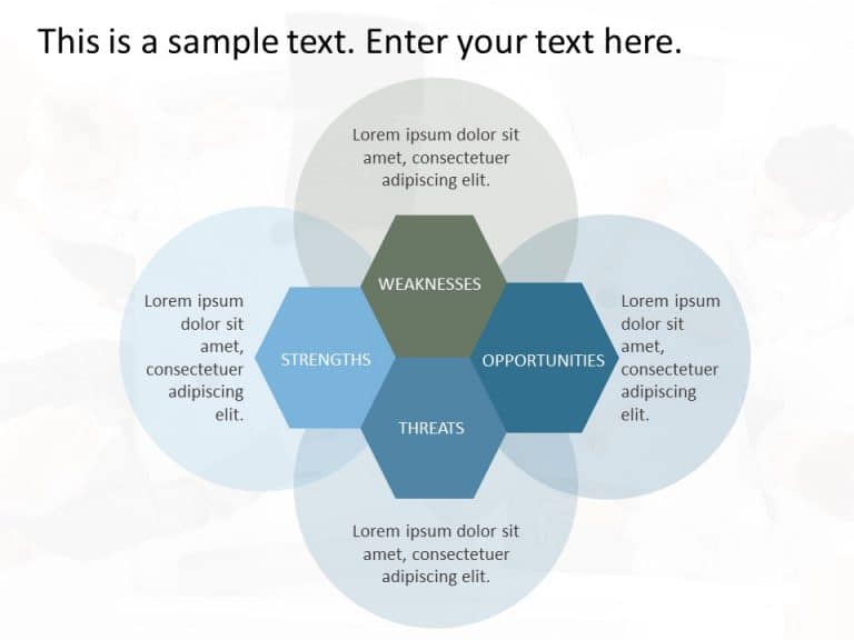 SWOT Analysis Hexagon PowerPoint Template & Google Slides Theme 11