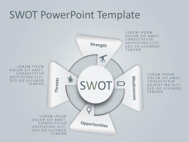 4 Steps Triangle SWOT PowerPoint Template & Google Slides Theme 11